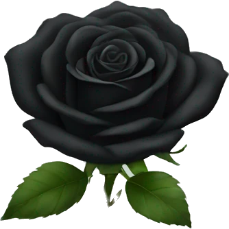 Black rose emoji