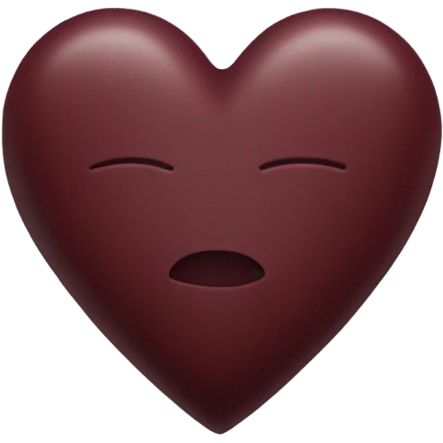 Maroon heart emoji