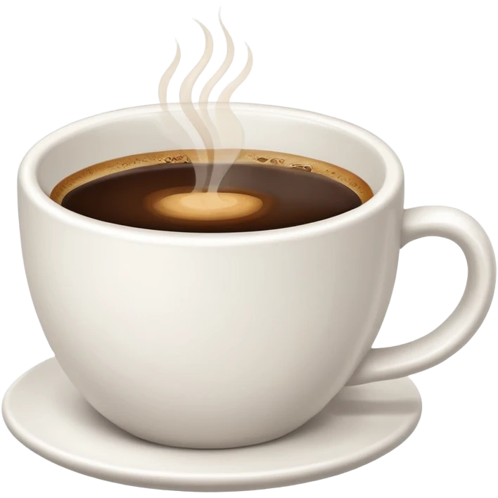a minimalistic cup of coffee emoji