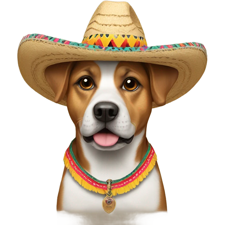 Dog in a sombrero emoji
