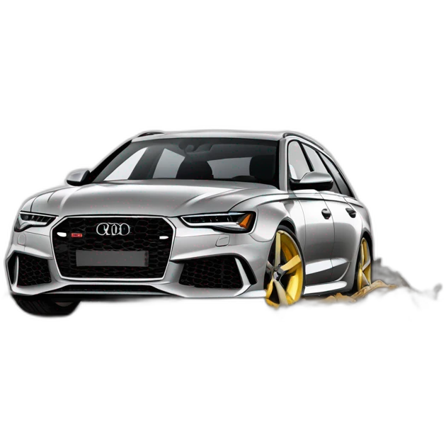 Audi RS6 300kmh Crash in the wall emoji