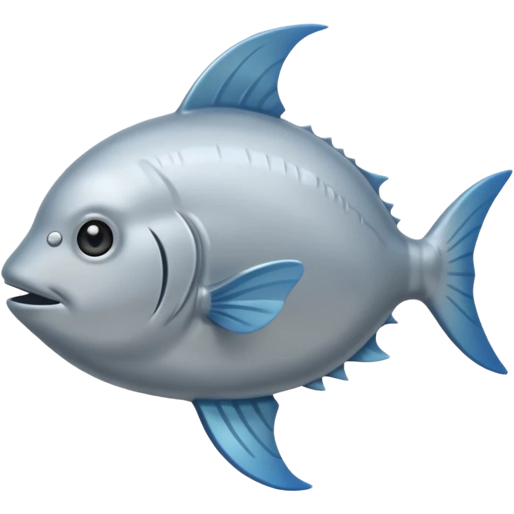 Emoji of Sunfish (also known as moonfish) emoji