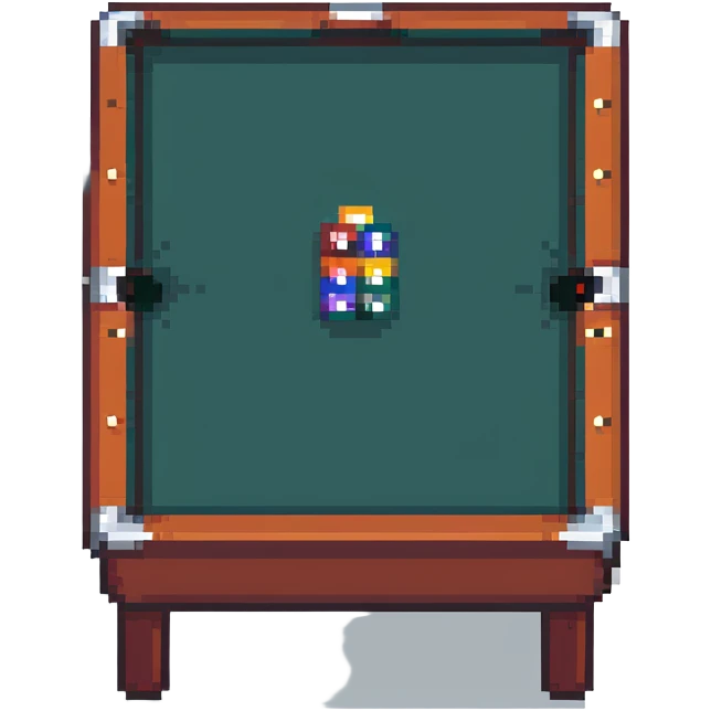 pool table game in progress emoji