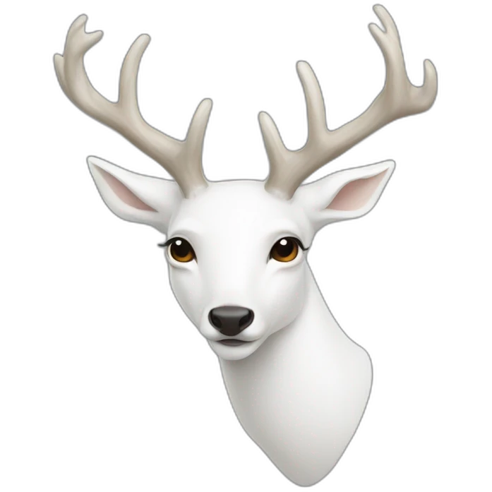 White deer emoji