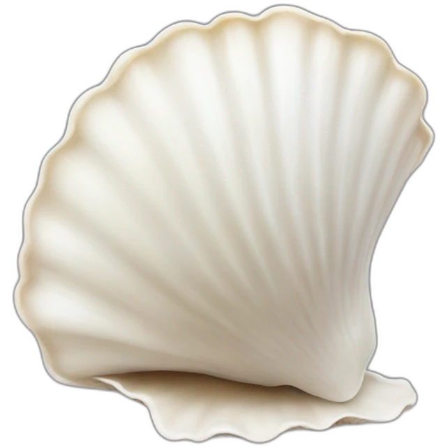 White Sea shell emoji