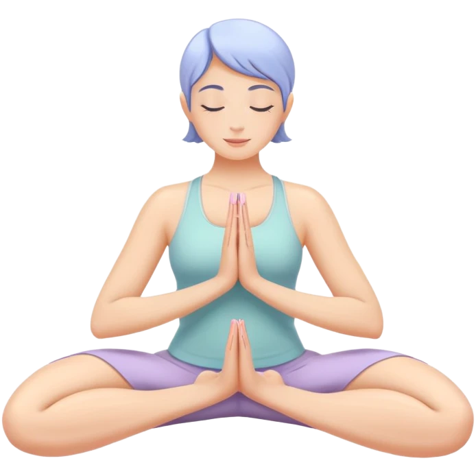 yoga nails emoji