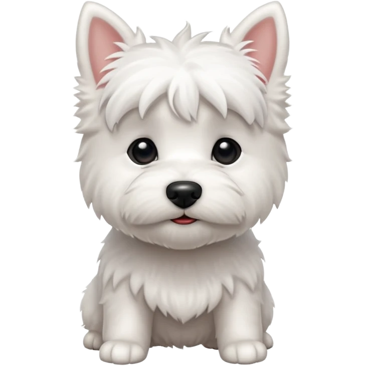 Tiny westie dog emoji
