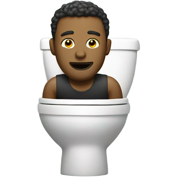 Man in a toilet emoji