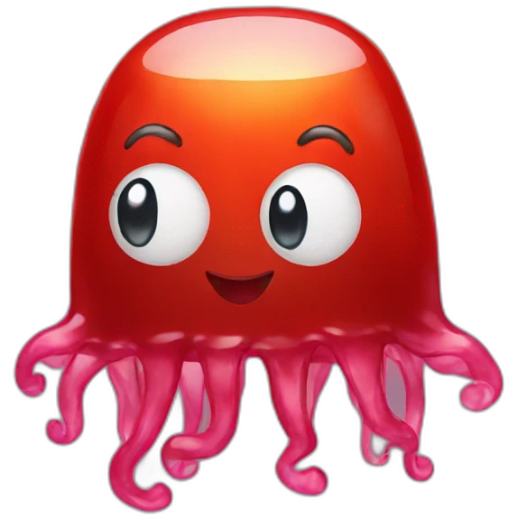 Red jelly emoji