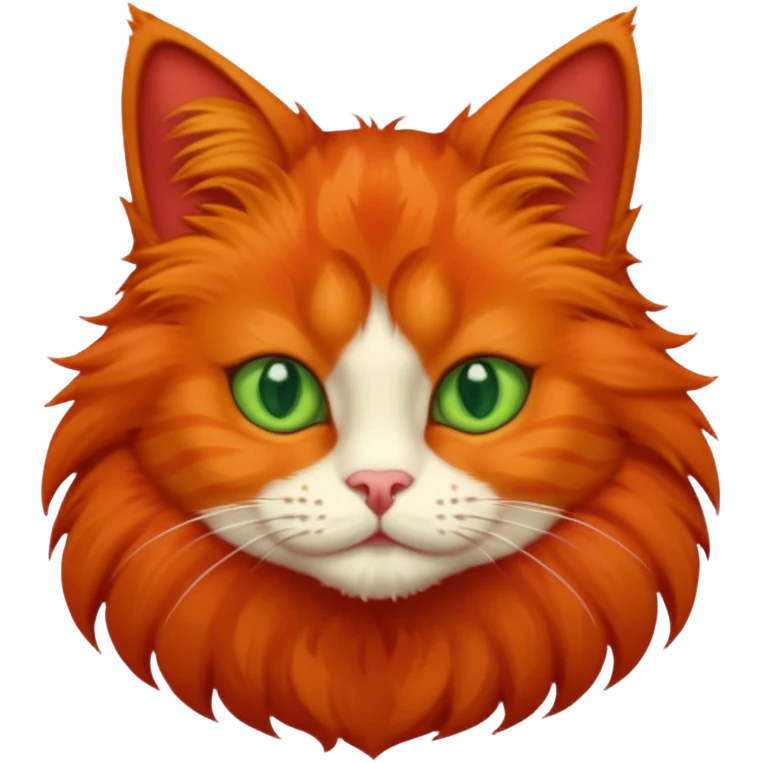 Red cat emoji
