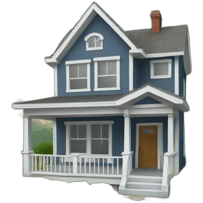 2d house wiith bold outline emoji
