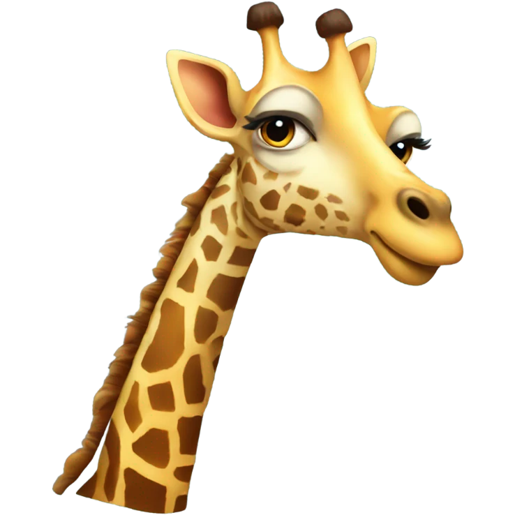 Cool giraffe  emoji