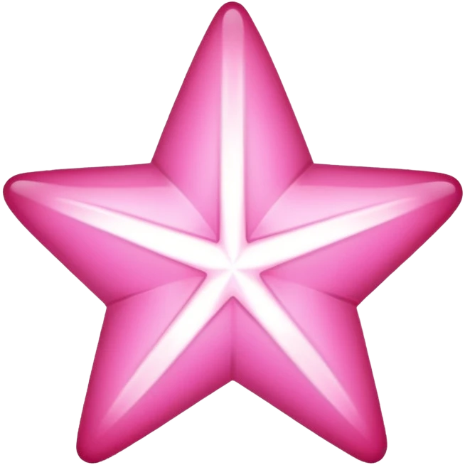 Pink star emoji