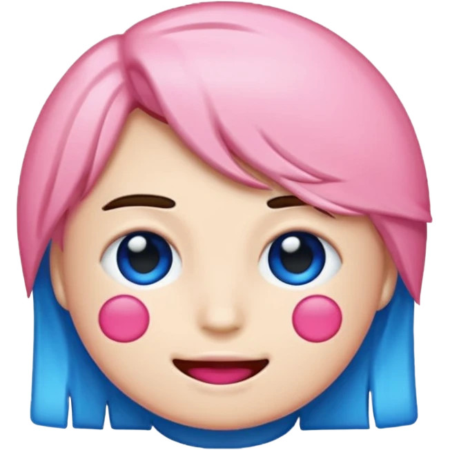 Americano emoji in the form of pink and blue pixels emoji