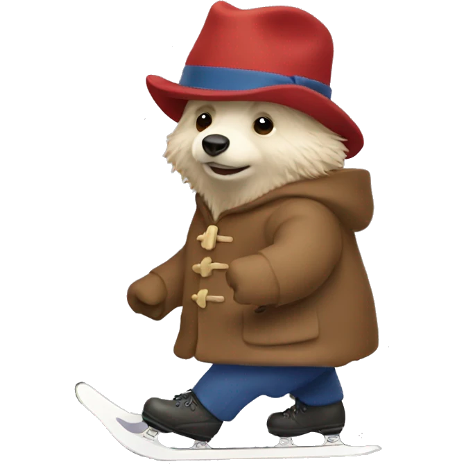 Paddington ice-skating emoji