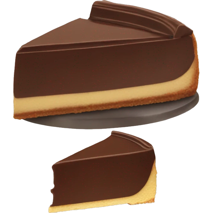 Chocolate cheesecake emoji