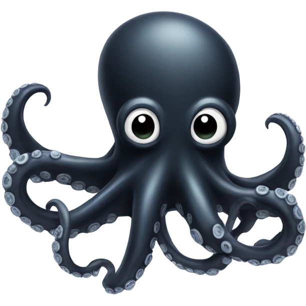 A black octopus  emoji