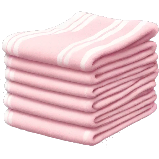 Light pink stacked towels emoji