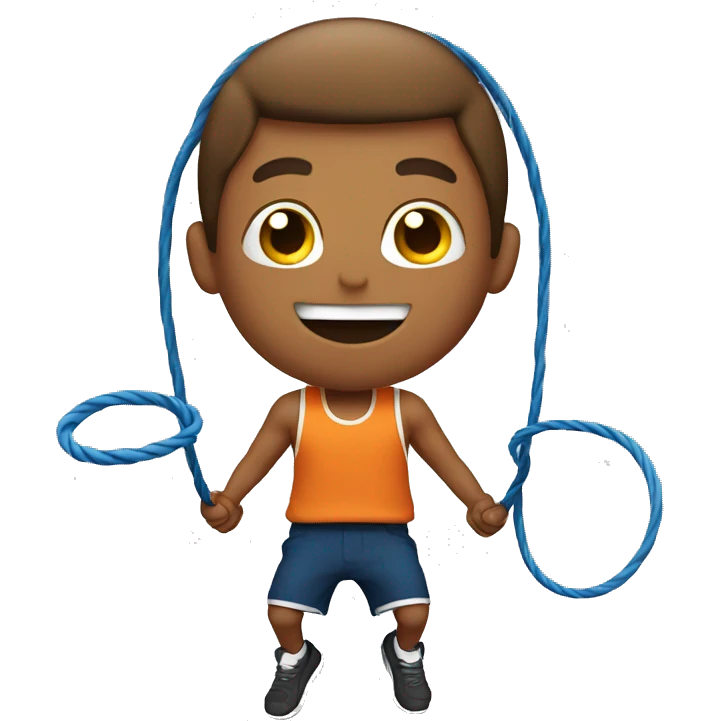 Guy jump roping emoji