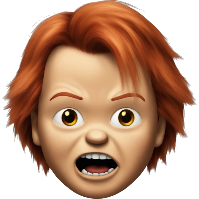 chucky spitting emoji