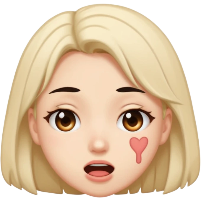 Ahegao emotion simple kinky emoji