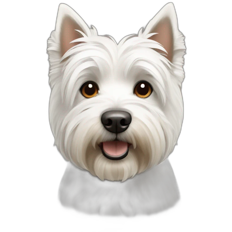 West Highland White Terrier and brown gray boomer dog emoji