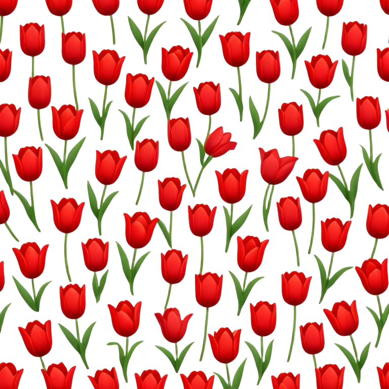 tulipanes con un destello de corazón  emoji
