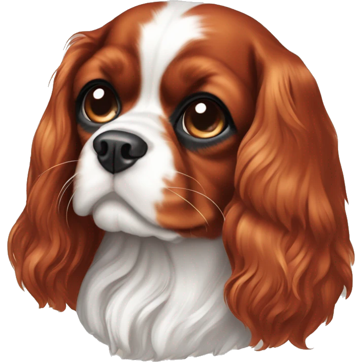 Cavalier King Charles Spaniel Ruby color emoji