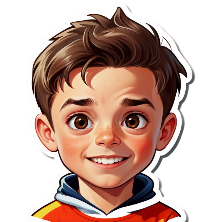 realistic portrait of a boy emoji
