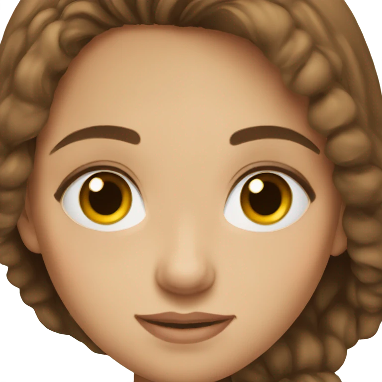 brown hair girl hazel eyes emoji