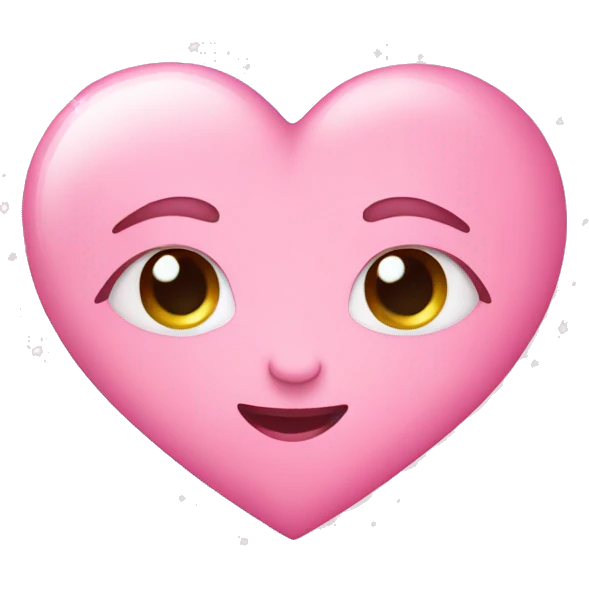 Baby pink heart with sparkles  emoji