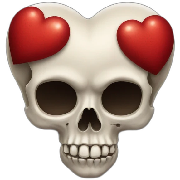 skull heart emoji