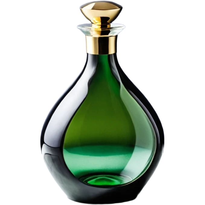 Бутылка шампанского и бокал, 3D emoji, глубокое зелёное стекло бутылки, золотая фольга и этикетка, бокал с бледно‑золотым игристым напитком и мелкими пузырьками, мягкие блики, compact proportions, iOS icon style, transparent background. emoji