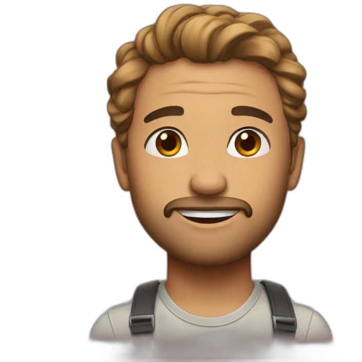 Man fall love emoji