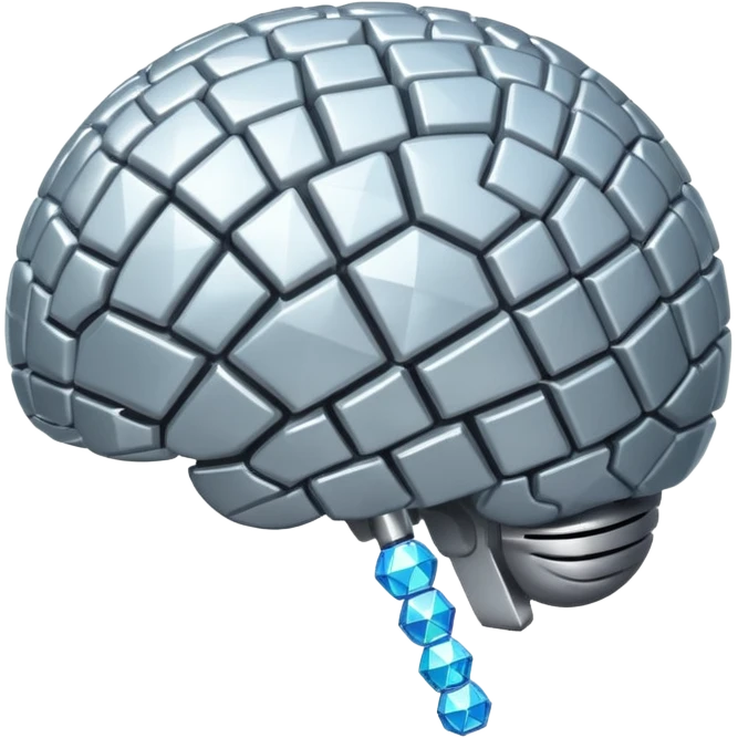 un cerveau comme une boule disco emoji