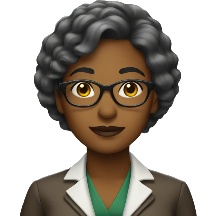 woman librarian of color emoji