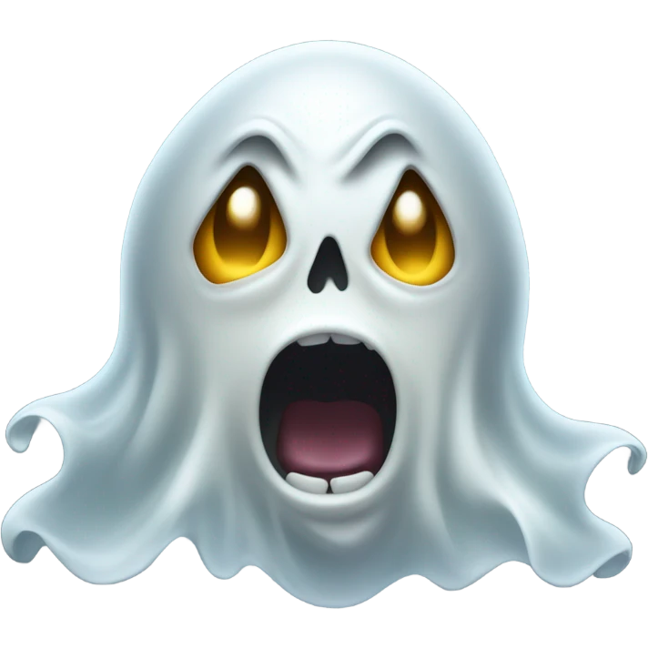 angry ghost emoji