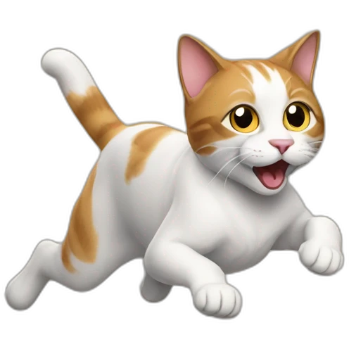 Cat running emoji