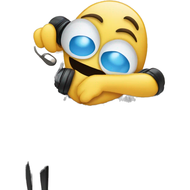 Piano with notes 🎶 around the piano and some headphones on the piano emoji