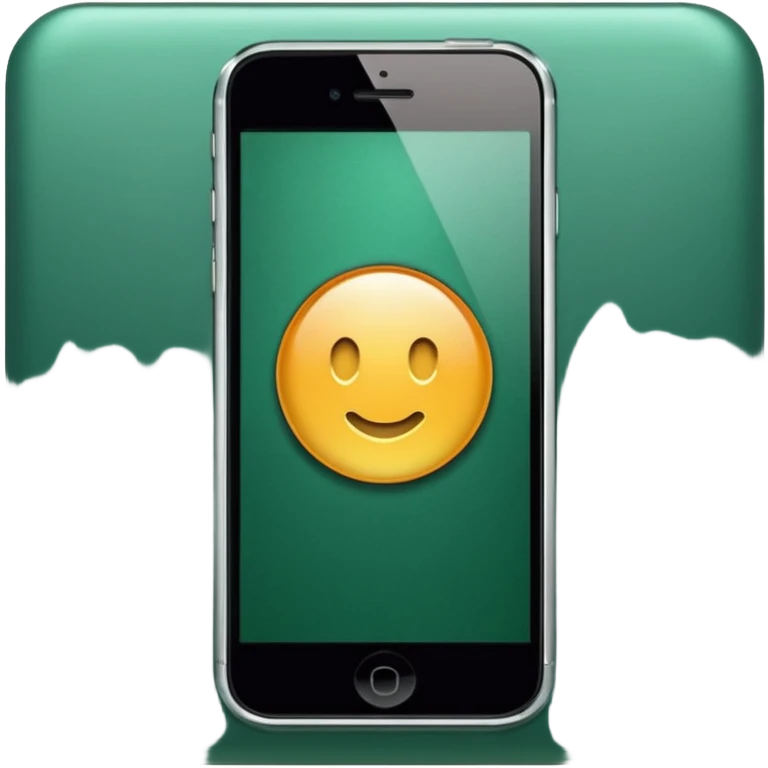 dark green geotag pointing to map on dark green iphone display emoji