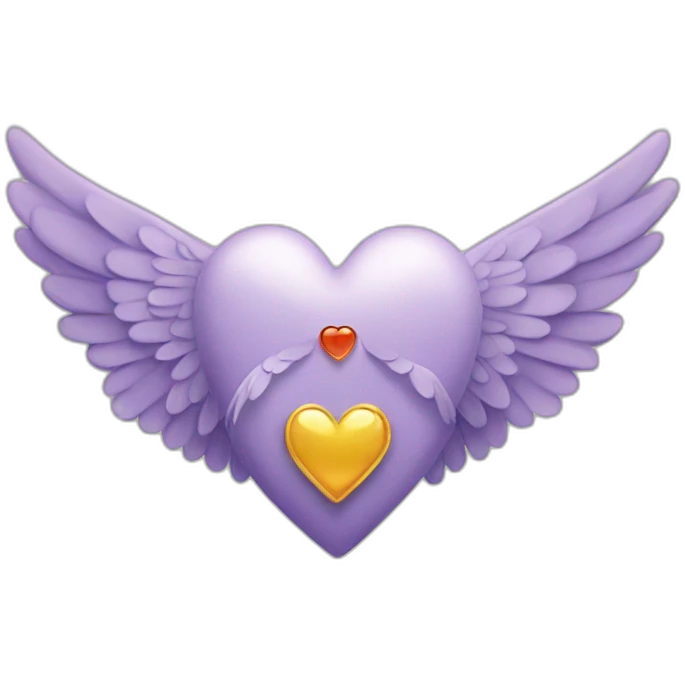 Healing heart with wings emoji
