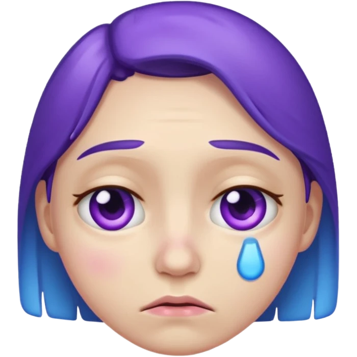 sad emoji with bruise under eye
no i would like skmilar to smiling face holding up tearsnot tears just bruise emoji