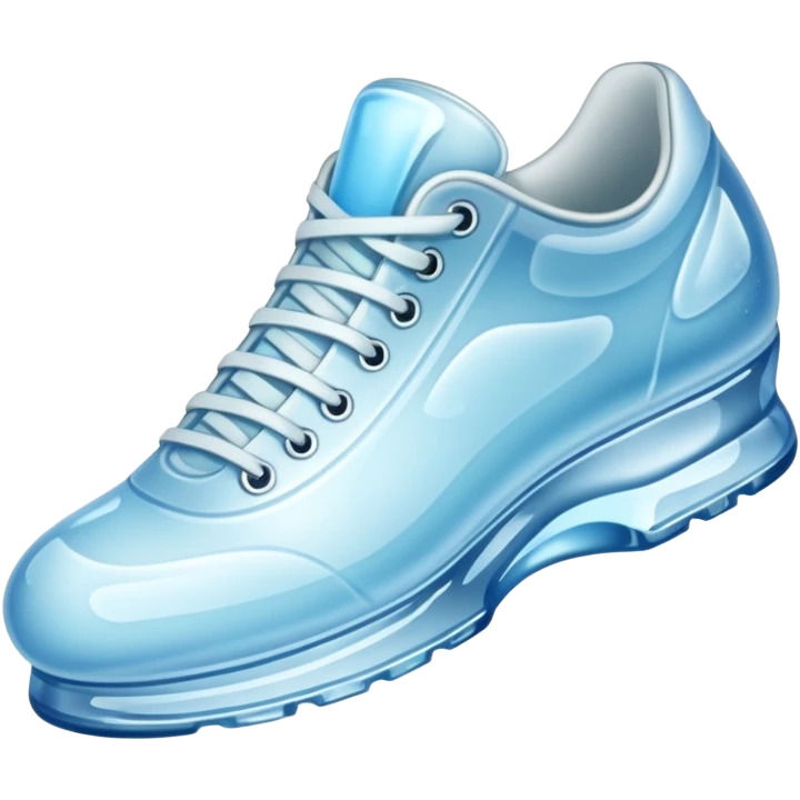 shoe made of ice emoji