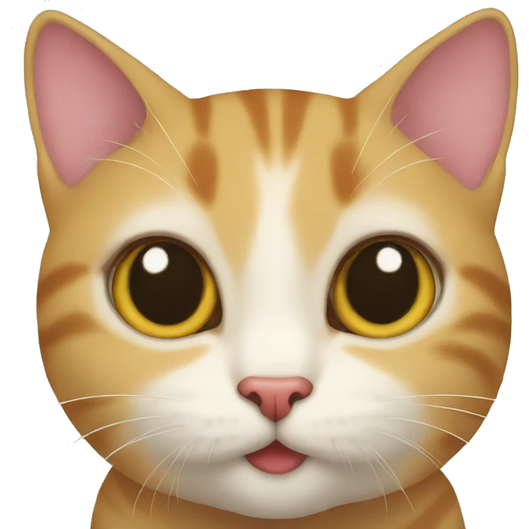 cat make a kiss emoji