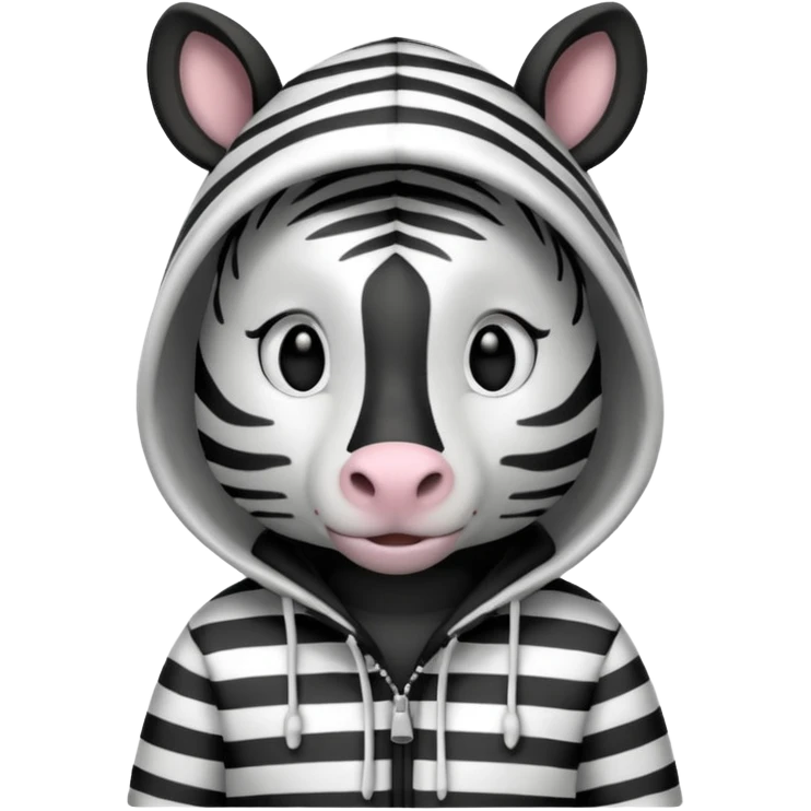 Zebra Wearing a hoddie emoji