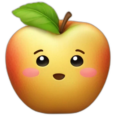 Pomme de terre mignonne qui souriy emoji