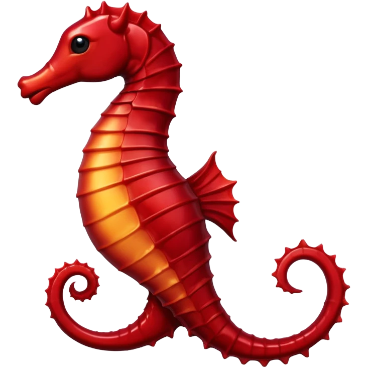 dark red seahorse emoji