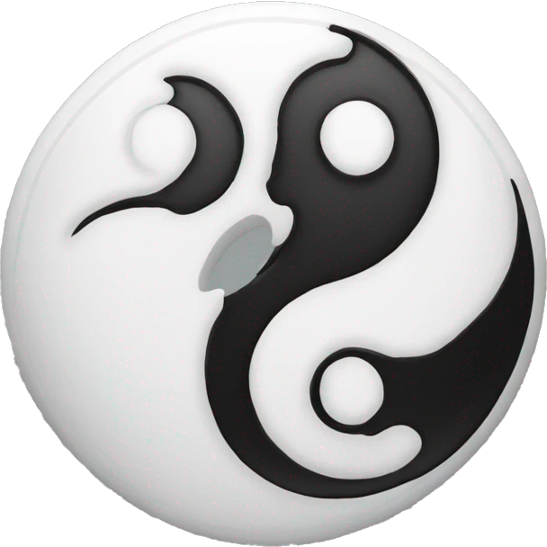 Ying yang emoji