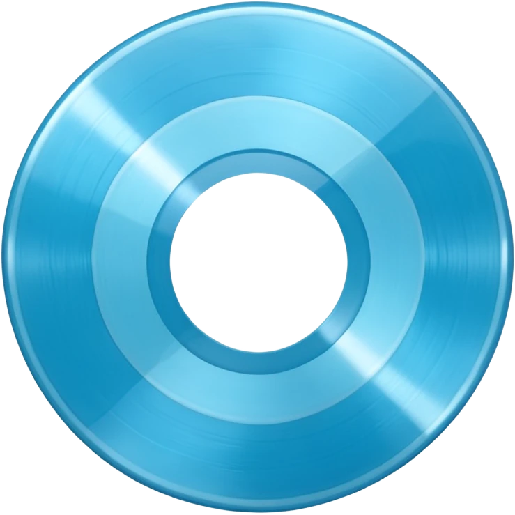 Light blue vinyl record emoji