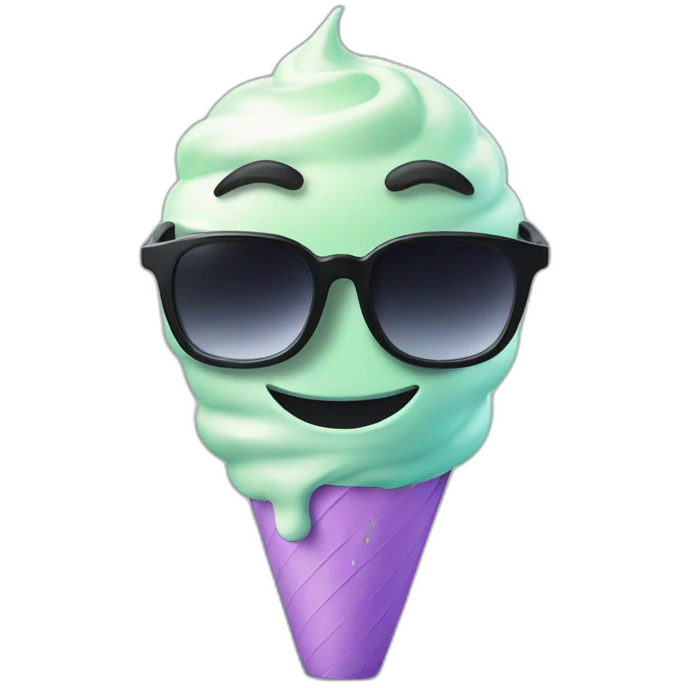 lightyear with sunglasses eat icecream emoji